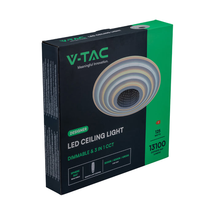 LED CEILING LAMP 125W 3000-6500K Ф50 DIMMABLE V-TAC