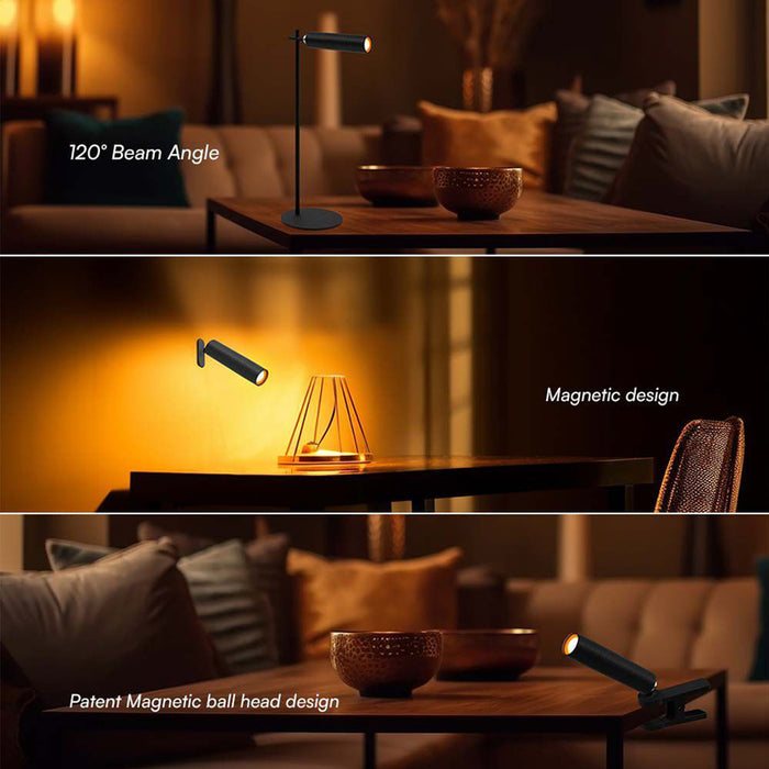 LED DESK LAMP 4000K MAGNETIC BLACK V-TAC