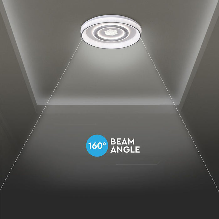LED CEILING LIGHT 55W 48.5CM 3CCT WHITE REMOTE CONTROL V-TAC