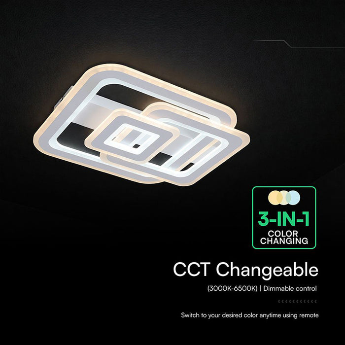 LED CEILING LIGHT 80W REMOTE CONTROL WHITE 84040 V-TAC