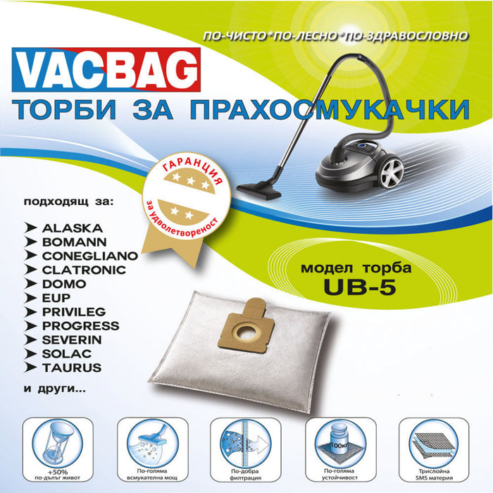 Vacuum cleaner bag VACBAG UB 5