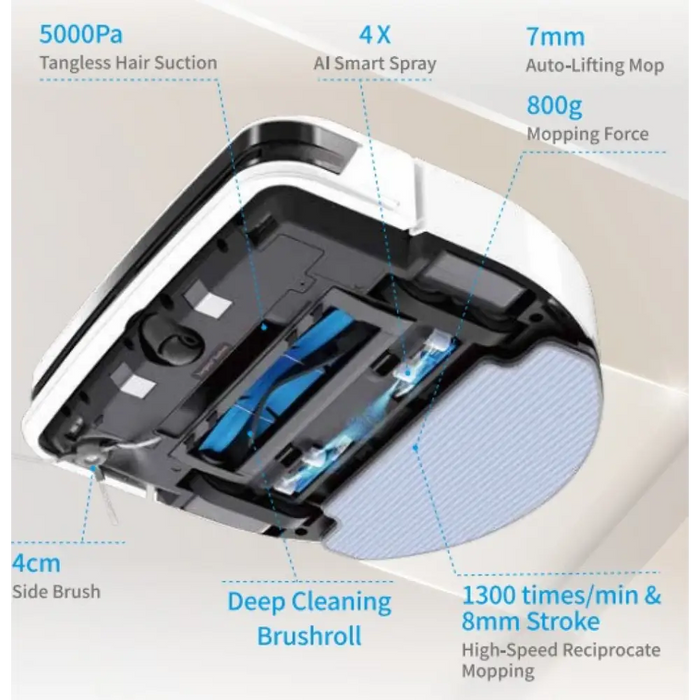 Vacuum cleaner Hobot Legee D8 - Прахосмукачки роботи<<<Прахосмукачки<<<Малки електроуреди<<<TechMart