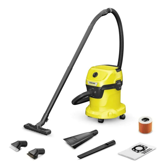 vacuum cleaner Kärcher WD 3 V-15/4/20 Yellow Black Grey 1000 W - Прахосмукачки и роботи<<<Почистване Прахосмукачки И