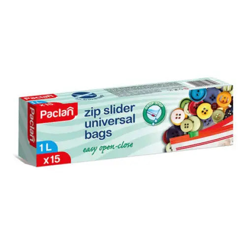 VACUUM ENVELOPES WITH ZIPPER CLOSURE 1L 15PCS PACLAN - Опаковане<<<Домашни потреби<<<Кухня<<<Praktiker