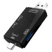 VAKOSS CARD READER 6IN1 USB A / MICRO USB / USB C / SD / MICRO SD / USB TC-R425X - Card