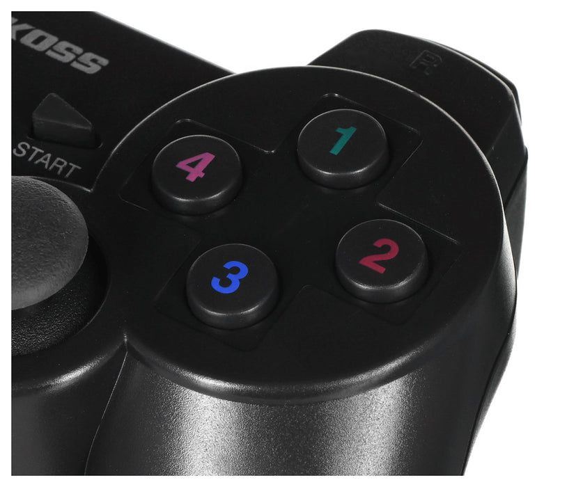 Vakoss GP-4705BK Gaming Controller Black RF Gamepad Analogue / Digital PC, Playstation 3