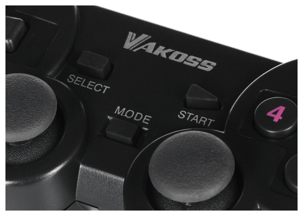 Vakoss GP-4705BK Gaming Controller Black RF Gamepad Analogue / Digital PC, Playstation 3