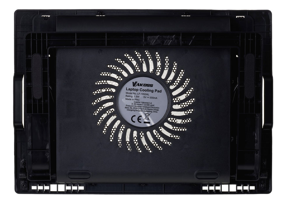 Vakoss LF-1860AL laptop cooling pad 43.2 cm (17") Black