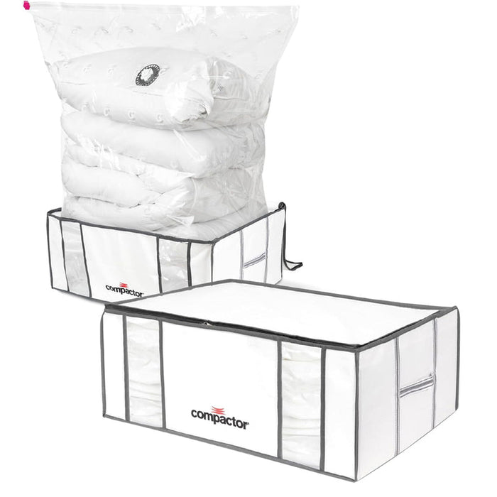 ВАКУУМНА КУТИЯ ЗА СЪХРАНЕНИЕ 210L 50Х65Х27 СМ COMPACTOR LIFE - Продукти за съхранение и организация на дрехи<<<Домашни