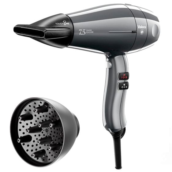 Professional hair dryer VALERA Swiss Ioncare SIC 7.5 RC, 2000 W, Grey