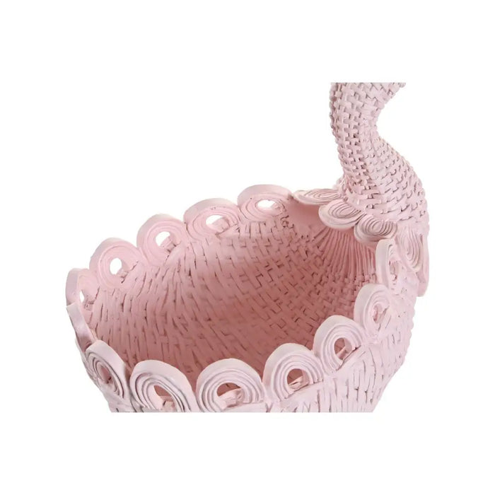 Valet Tray DKD Home Decor Resin Aluminium Romantic 23 x 14,3 x 23 cm (2 Units) - Декорация и Осветление<<<Дом