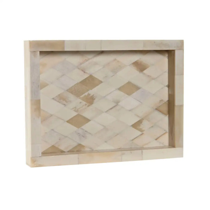 Valet Tray Home ESPRIT Bone Mango wood Colonial 20,5 x 15,5 x 2,8 cm - Декорация и Осветление<<<Дом