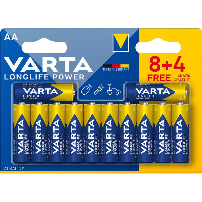 VARTA LONGLIFE POWER AA BATTERIES