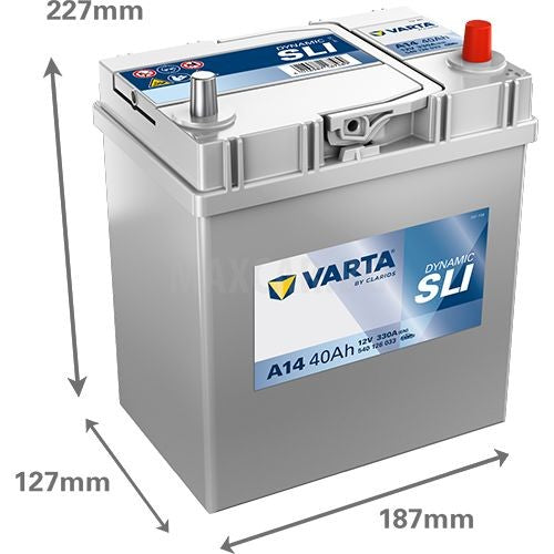 VARTA DYNAMIC SLI 40AH 330A R+ JIS T3