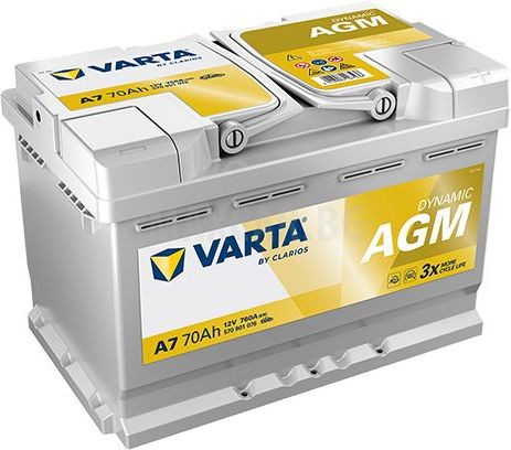 VARTA DYNAMIC AGM 70AH 760A R+