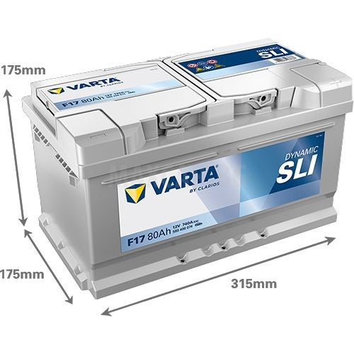 VARTA DYNAMIC SLI 80AH 740A R+