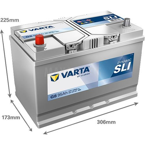 VARTA DYNAMIC SLI 95AH 830A L+ JIS