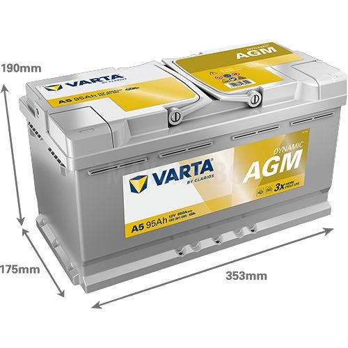 VARTA DYNAMIC AGM 95AH 850A R+