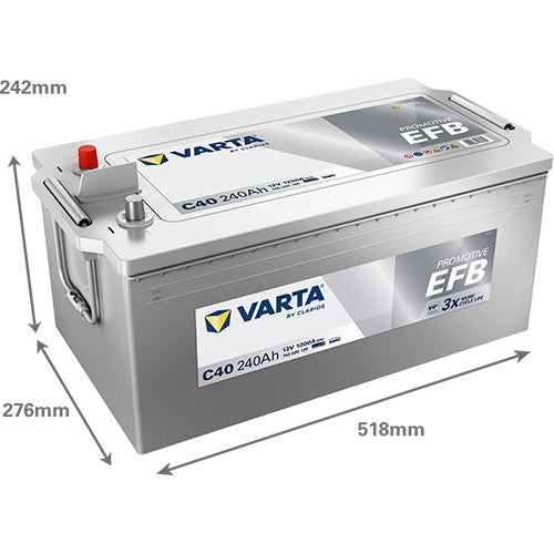VARTA PROMOTIVE EFB 240AH 1200A L+