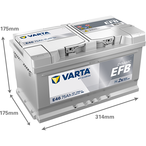 VARTA DYNAMIC EFB 75AH 730A 12V R+