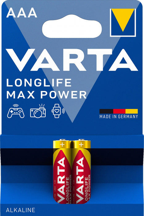 Batteries Varta LONGLIFE MAX POWER AAA BLI 2