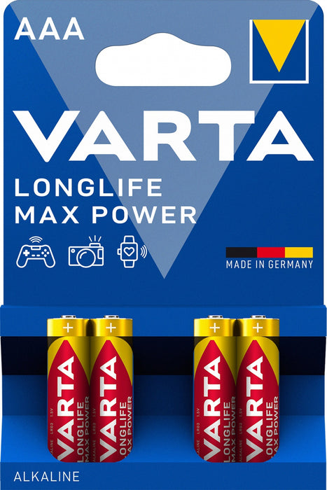 Batteries Varta LONGLIFE MAX POWER AAA BLI 4