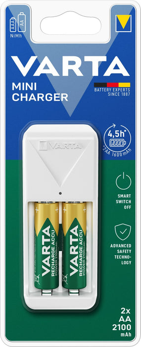 Charger + Rechargeable Batteries Varta 57656 101 451
