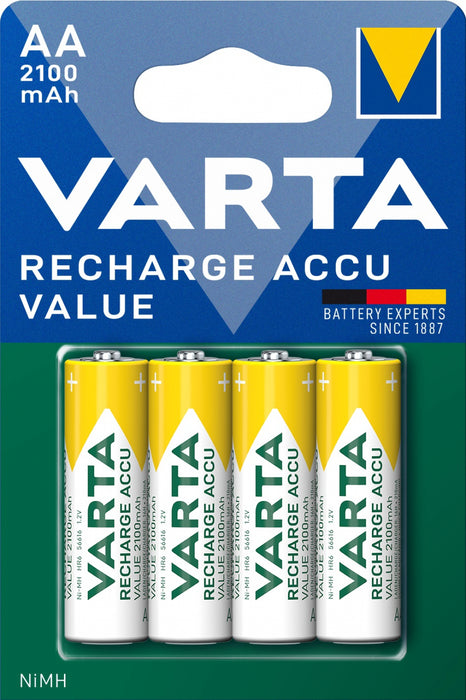 Batteries Varta RECH.ACCU VALUE AA 2100mAh BLI 4