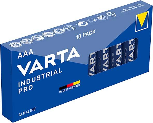 Alkaline batteries industrial LR03 AAA 1.5V 10PK INDUSTRIAL PRO4003 VARTA