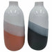 Vase DKD Home Decor 13 x 13 x 29 cm Tricolour Dolomite (2 Units) - Декорация и Осветление<<<Дом