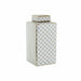 Vase DKD Home Decor 14,5 x 14,5 x 30 cm Porcelain Golden White - Декорация и Осветление<<<Дом Градина<<<BigBuy&&&Украса