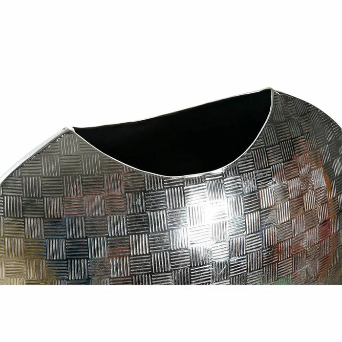 Vase DKD Home Decor 37 x 14 x 33 cm Silver Golden Aluminium Modern (2 Units) - Декорация и Осветление<<<Дом