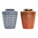 Vase DKD Home Decor 8424001822065 Blue Red Resin Golden Oriental 17 x 17 x 20 cm (2 Units) - Декорация и