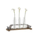 Vase DKD Home Decor Brown Black Metal Crystal 45 x 11 x 22 cm (3 Pieces) - Декорация и Осветление<<<Дом