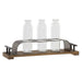 Vase DKD Home Decor Brown Black Metal Crystal 45 x 11 x 22 cm (3 Pieces) - Декорация и Осветление<<<Дом