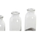 Vase DKD Home Decor Brown Black Metal Crystal 45 x 11 x 22 cm (3 Pieces) - Декорация и Осветление<<<Дом