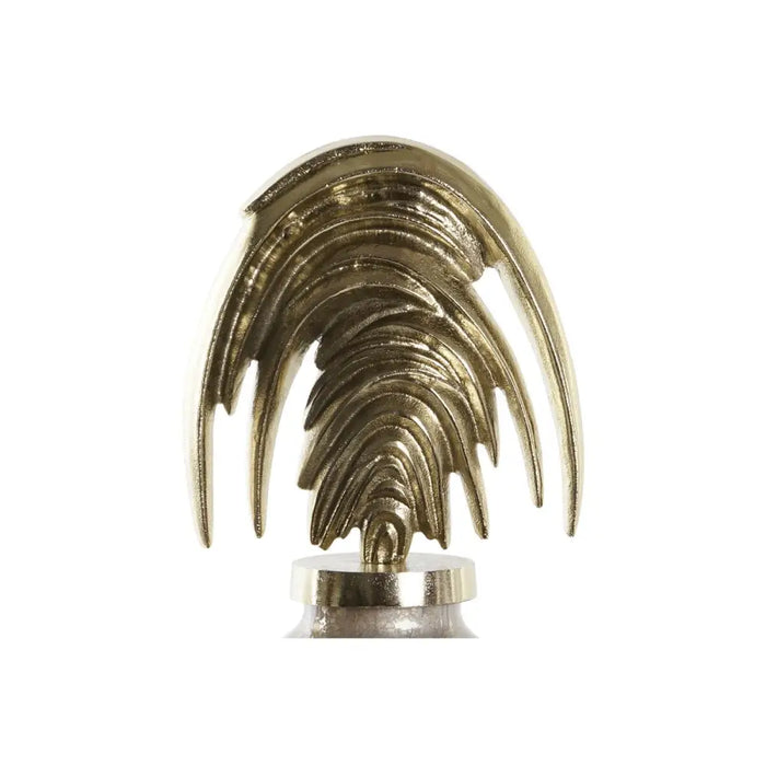 Vase DKD Home Decor Crystal Beige Golden Aluminium (28 x 11 x 45 cm) - Декорация и Осветление<<<Дом