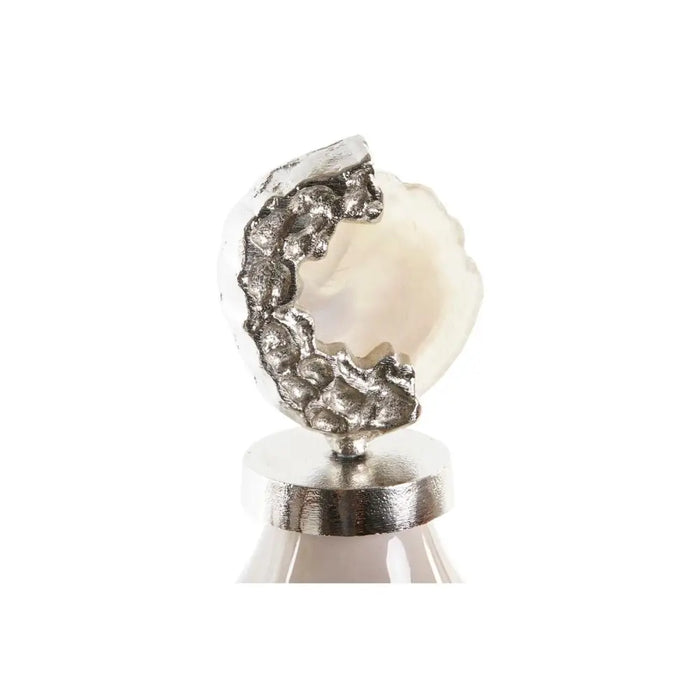 Vase DKD Home Decor Crystal Pink Aluminium Light brown (14 x 14 x 44 cm) - Декорация и Осветление<<<Дом