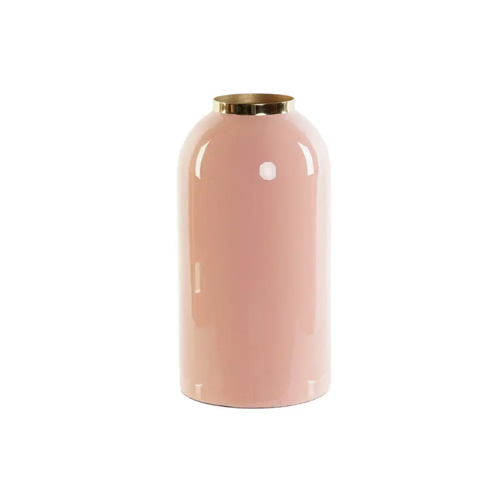 Vase DKD Home Decor Green Golden Coral Iron Lacquered 13 x 13 x 25 cm (2 Units) - Декорация и Осветление<<<Дом