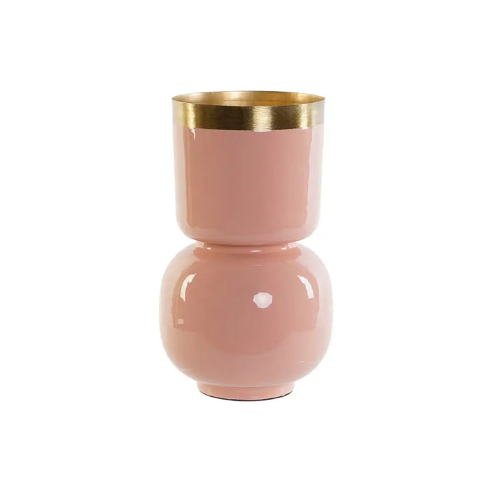 Vase DKD Home Decor Green Golden Coral Iron Lacquered 18 x 18 x 31 cm (2 Units) - Декорация и Осветление<<<Дом