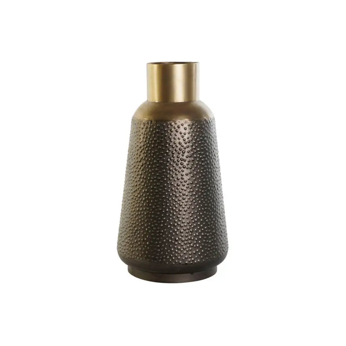 Vase DKD Home Decor Grey Golden Dark grey Metal Modern 25 x 25 x 47 cm - Декорация и Осветление<<<Дом