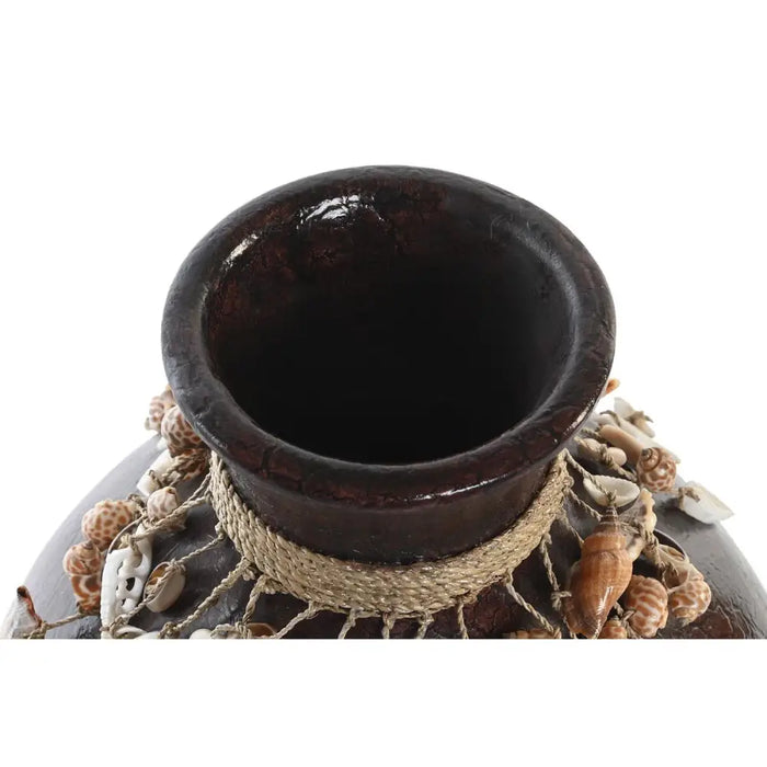 Vase DKD Home Decor Multicolour Bamboo Shells 30 x 30 x 32 cm (2 Units) - Декорация и Осветление<<<Дом