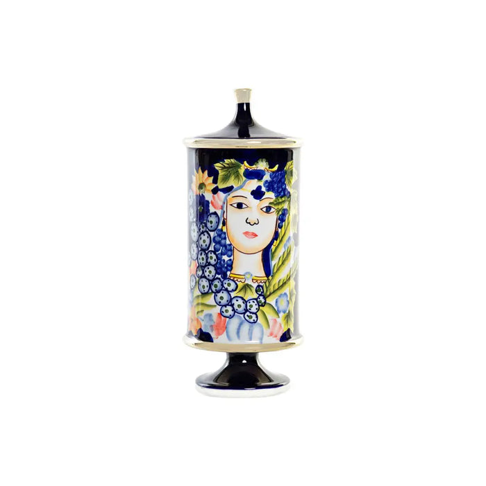 Vase DKD Home Decor Porcelain Black Shabby Chic (15 x 15 x 38 cm) - Декорация и Осветление<<<Дом