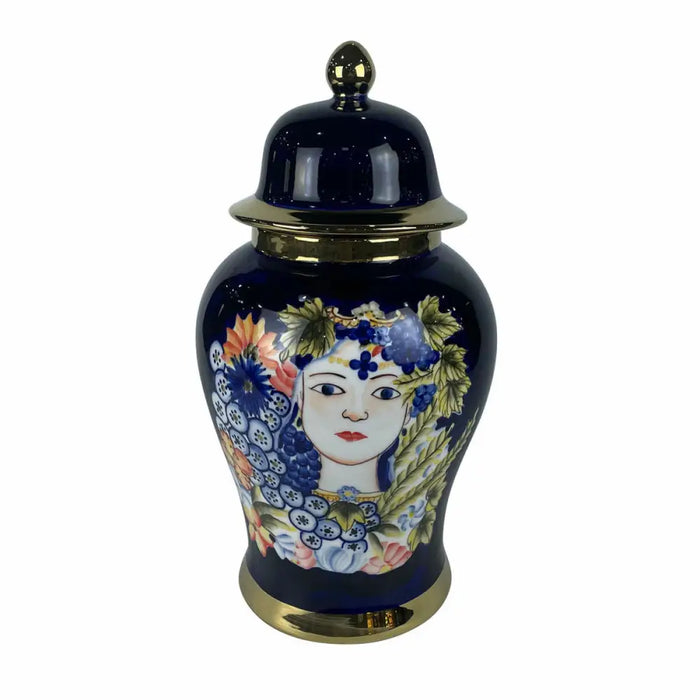 Vase DKD Home Decor Porcelain Black Shabby Chic (22 x 22 x 42 cm) - Декорация и Осветление<<<Дом