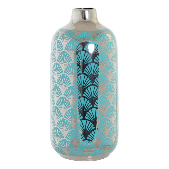 Vase DKD Home Decor Porcelain Turquoise Oriental (15 x 15 x 41.5 cm) - Декорация и Осветление<<<Дом