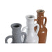 Vase DKD Home Decor White Grey Terracotta Porcelain 9,6 x 9 x 28,6 cm 9,6 x 9 x 29 cm (3 Units) - Декорация и