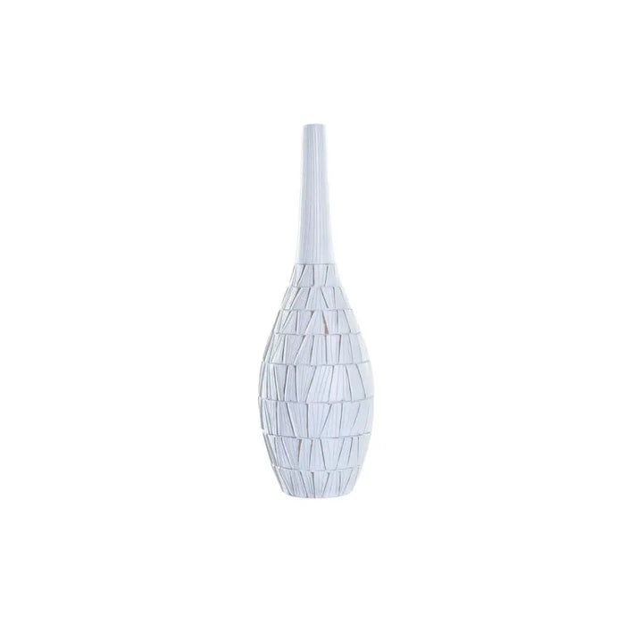 Vase DKD Home Decor White Resin Modern (19 x 19 x 60 cm) - Декорация и Осветление<<<Дом Градина<<<BigBuy&&&Украса за