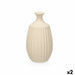 Vase Gift Decor Beige Ceramic Stripes 21 x 39 x 21 cm (2 Units) - Декорация и Осветление<<<Дом