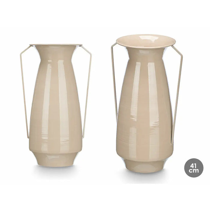 Vase Gift Decor Brown Iron Conical 25,5 x 41,5 x 18,5 cm (4 Units) - Декорация и Осветление<<<Дом