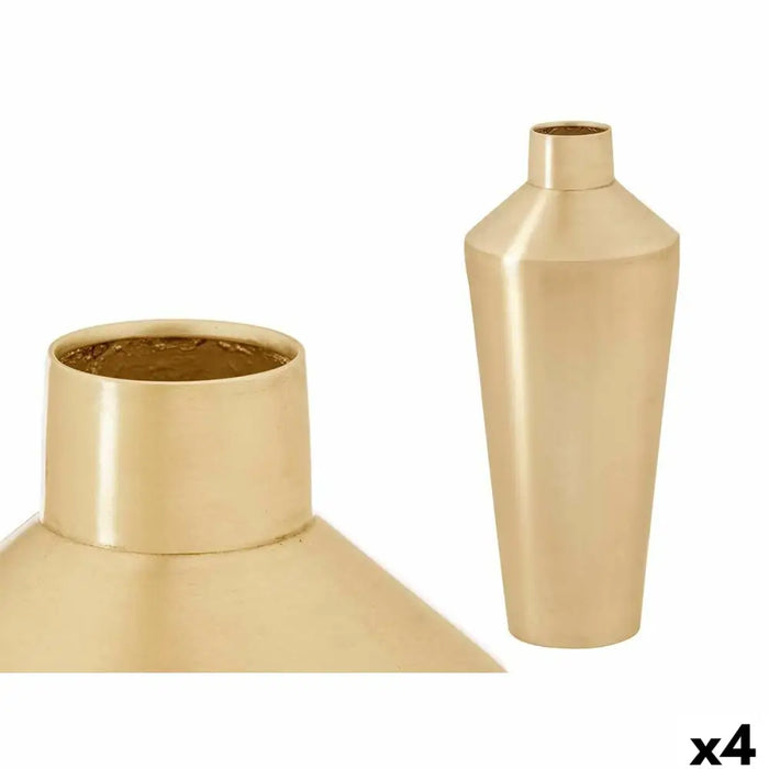 Vase Gift Decor Golden Iron 16 x 40 x 16 cm 40 x 16 x 40 cm (4 Units) - Декорация и Осветление<<<Дом